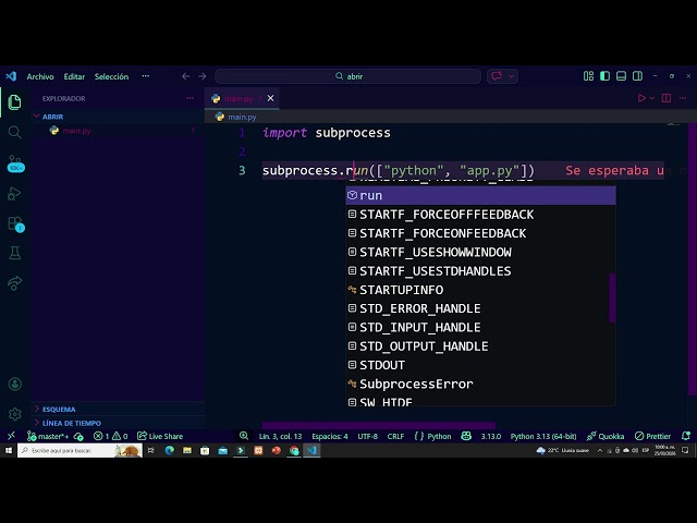 SUBPROCESS EN PYTHON