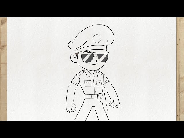 COMO DESENHAR UM POLICIAL 👮 | Profissões | Tutorial de Desenho | Primo Desenhos