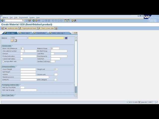 SAP- Material Master