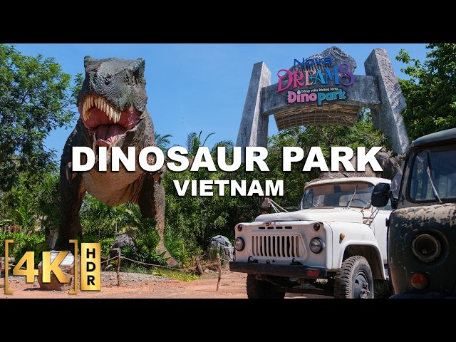 Full Tour at the LARGEST DINOSAUR PARK in Vietnam! DINO PARK NovaWorld Phan Thiet | T-REX BREAKOUT!