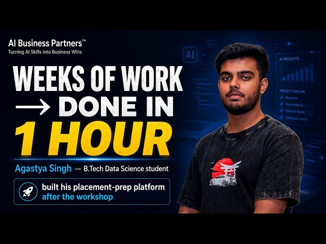 "A project that took weeks, finished in one hour." | Agastya Singh