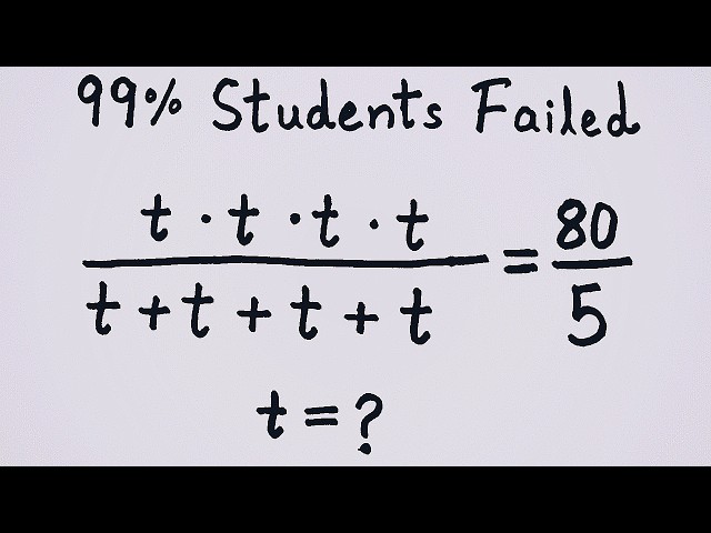 Solving a 'Stanford' University entrance exam | t=?