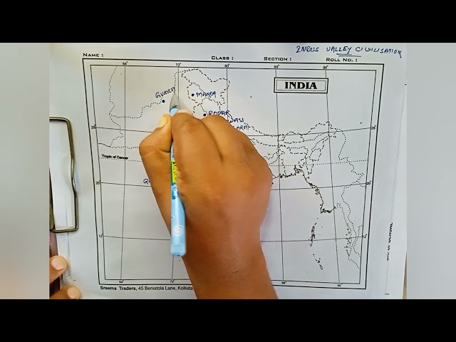 Map Pointing Indian History -  Indus Valley Civilization #wbcs #wbpsc #wbp #indianhistory #history