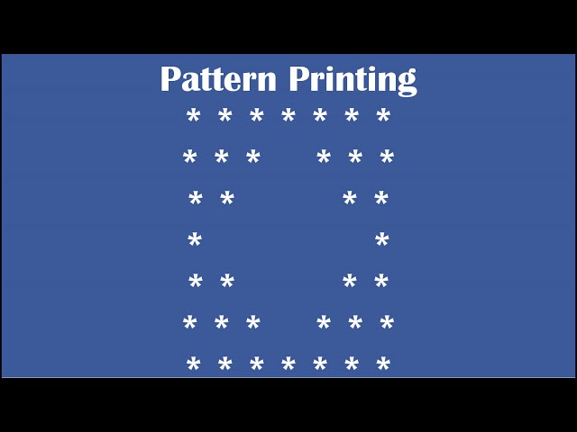 C Practical and Assignment Programs-Pattern Printing 10