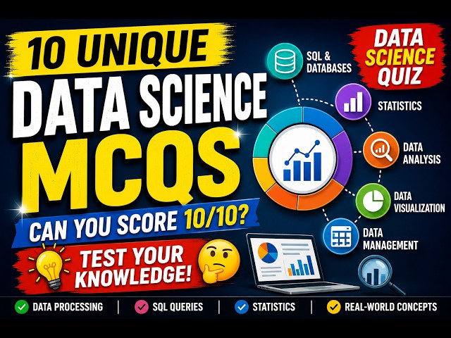 #29 DS Expert Quiz 🔥 | 10 Advanced Data Science MCQs | Can You Score 10/10?
