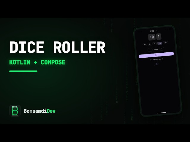 ASMR Coding — Dice Roller in Kotlin & Jetpack Compose (no talking)