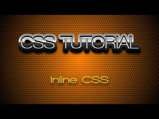 Inline css