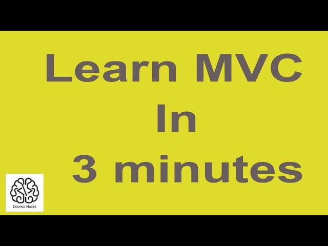 What is MVC | Simple Explanation | ASP.Net MVC tutorial for Beginners | CodingHacks