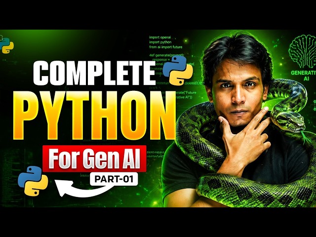 Complete Python For Gen AI One Shot :Part 1