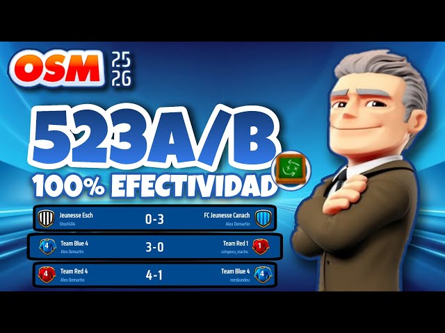 🏆 THE BEST 523A/B 🏆⚡ 100% EFFECTIVE TACTICS TO OVERCOME YOUR RIVALS ⚡ | ⚽ OSM 25/26 ⚽