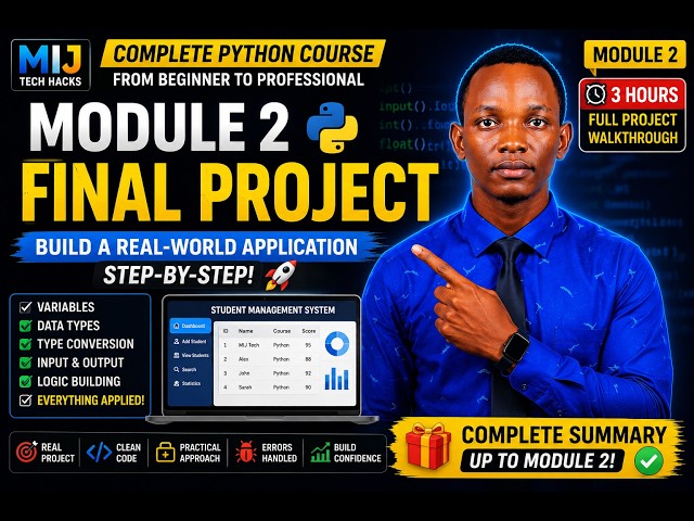 🏆 Can You Build This Python Application? | Build a Complete Application from Scratch (Module 2 End)
