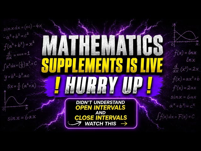 Mathematics supplements