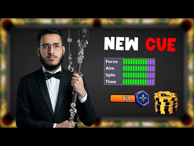 NEW NINJA CUE MAXED 396 UPGARDE PIECES 8 BALL POOL 😱‼️