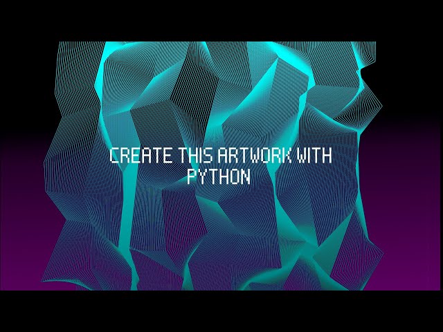 Generative Art Python Tutorial 1 for Penplotter