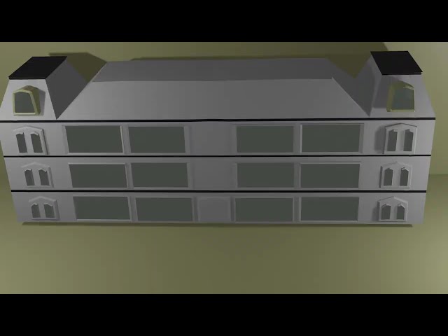 How to model a bank in blender 3d.