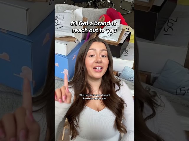 How to get on a brand’s PR list 🛍 | #shorts #prlist #microinfluencer #branddeals