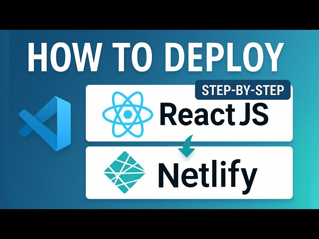 How to Deploy React Website on Netlify | Host ReactJS Project & App for Free 2025 🔥