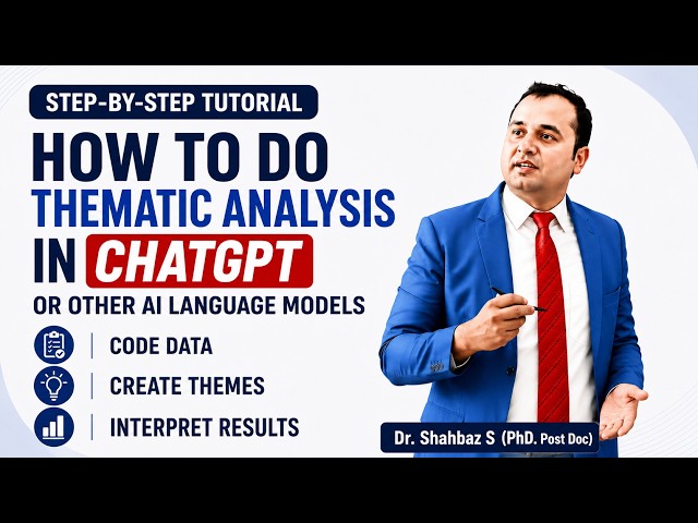 Thematic Analysis Using ChatGPT & AI | Step-by-Step Qualitative Data Analysis