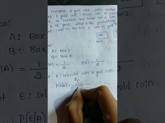 Bayes' theorem class 12