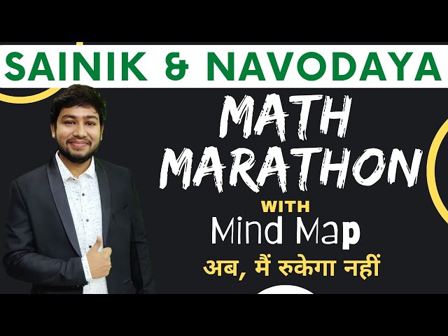 MARATHON 🔥 Mind Map 🔥 Short Tricks 💯 Sainik & Navodaya  Mathematics 🔥