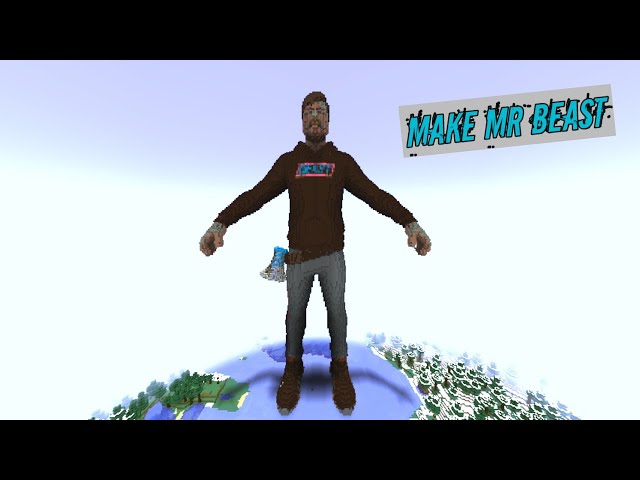 Make No.1 YouTuber In The World Mr Beast in Minecraft: Timelapse