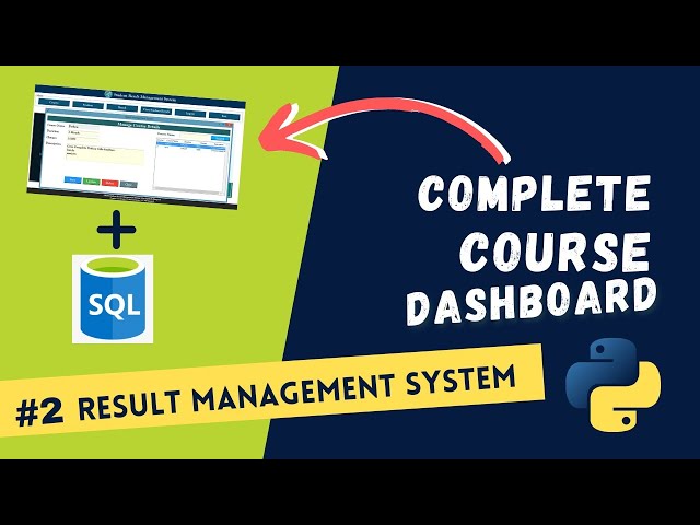 🚀🎓 #Part 2: Create Student Result Management System with Database in Python | Zero to Hero Course🔥🔥🔥