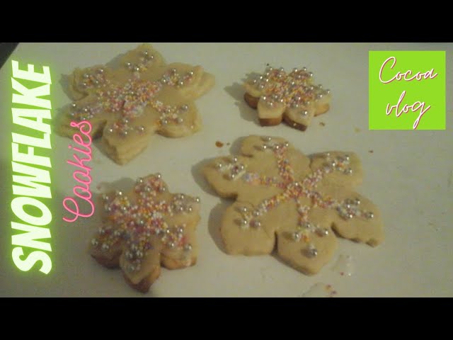 How to make a Snowflake Cookie ❄☃ | Cocoa vlog channel