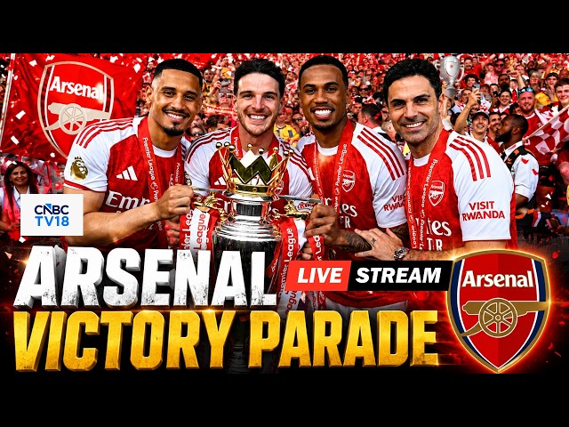 🔴LIVE: Arsenal Premier League Trophy Parade Full Coverage in North London | Mikel Arteta | N18G