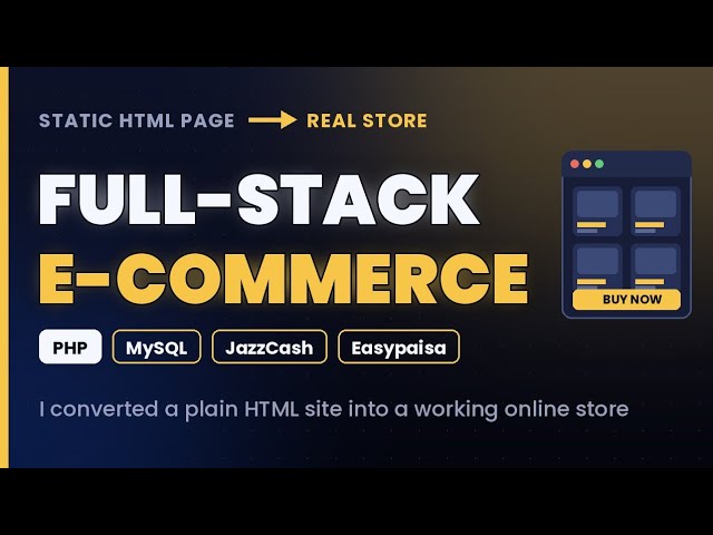 I Converted a Static Website into a Full-Stack E-Commerce App (Laravel + MySQL)