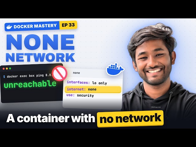 Docker None Network Hands-on 🐳 | No Network Container Explained | DevOps Tutorial