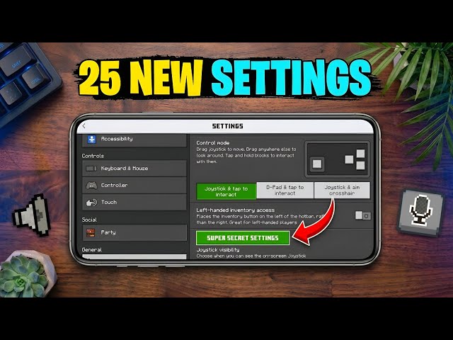 25 Secret Settings in Minecraft Bedrock/Pocket Edition | Minecraft Secret Settings in Mobile