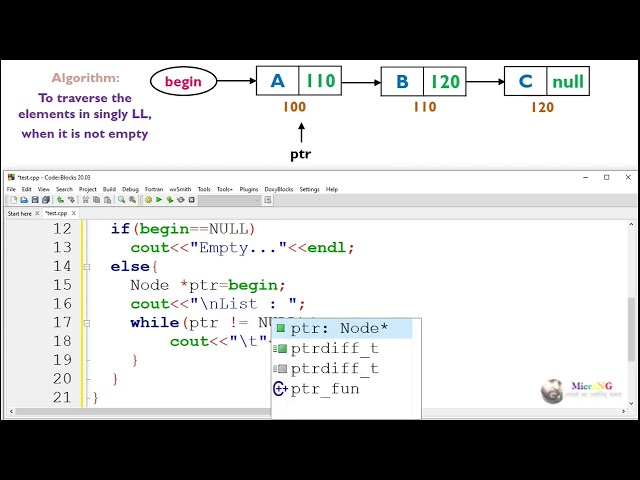 Traversing a Singly Linked List