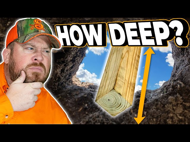 How Deep YOU Should Set Your Fence Posts! (Wood, Steel, and Driven Posts)