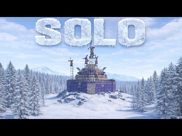 Building a SOLO STRONGHOLD in the Deep Snow | Rust Movie