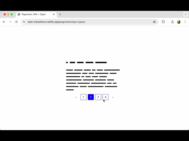 ANIMATION HTML CSS JAVASCRIPT PAGINTION