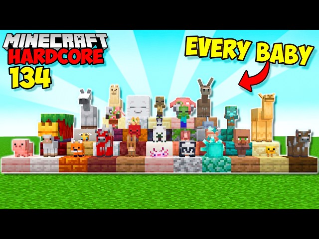 I Found EVERY NEW BABY MOB In Minecraft Hardcore