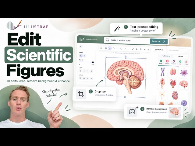 How to Edit Scientific Figures With AI in 2026 | AI Editing, Cropping & Annotations in Illustrae