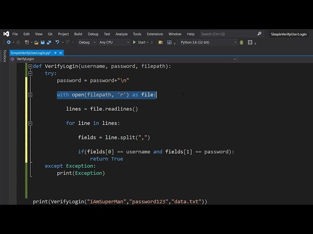 Simple User Login System Using Python