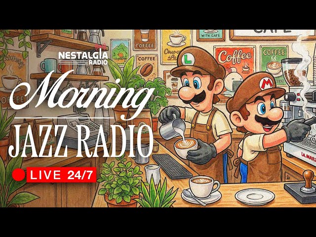 Nintendo Morning Jazz Radio 24/7 🎷🎶 | Nestalgia Radio 📡🔴