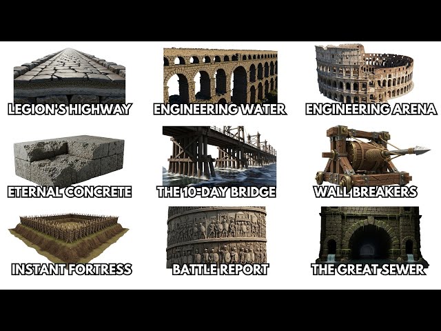 Every Roman Engineering Marvel Explained in 10 Minutes