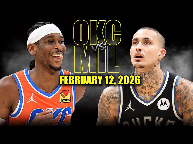 Oklahoma City Thunder vs Milwaukee Bucks Full Game Highlights – February 12, 2026 | NBA Season