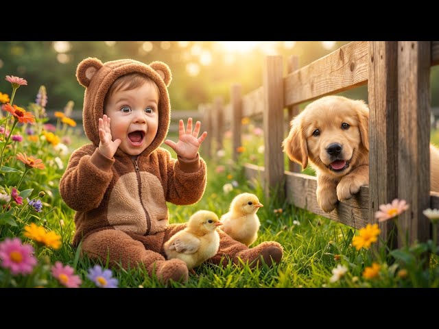 Baby Plays Peekaboo with Baby Animals! 🐰🐥 Where Is It? | Learning for Toddlers