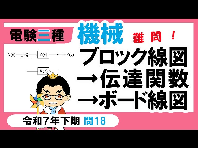 [Eiken Grade 3] Machinery: 2025 Second Half, Question 18 - Knowledge of Transfer Functions and Ga...