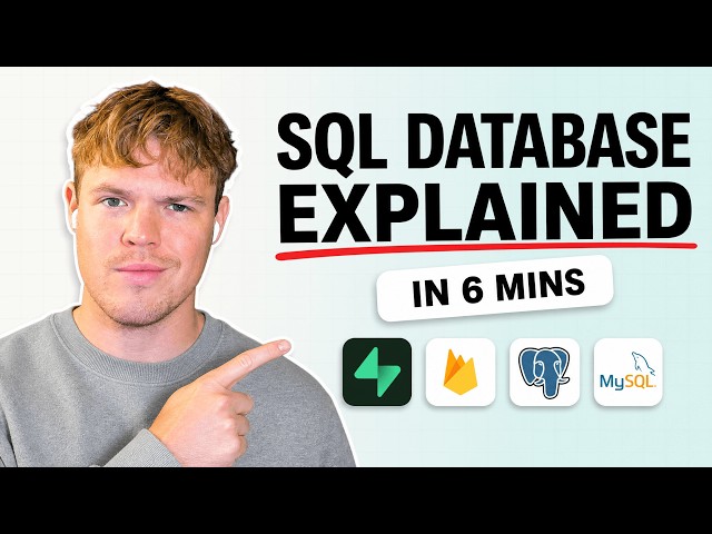 SQL Database Explained in 6 Minutes (for beginners)