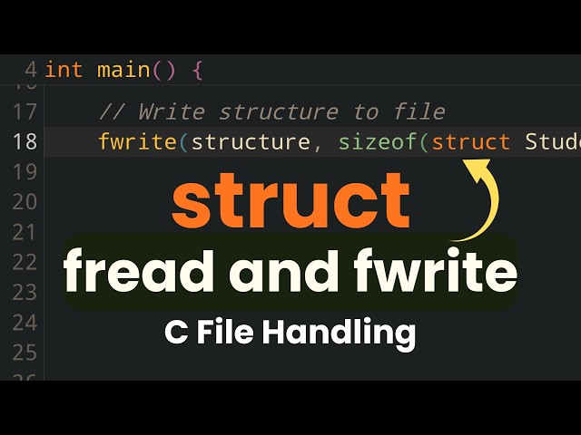 Write and Read Structure Data to a Binary File in C Programming using fwrite and fread
