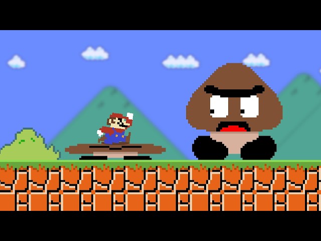 Every time Mario jumps, he gets HEAVIER!