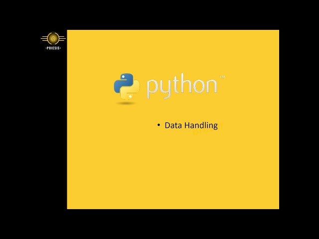 Python Data Handling