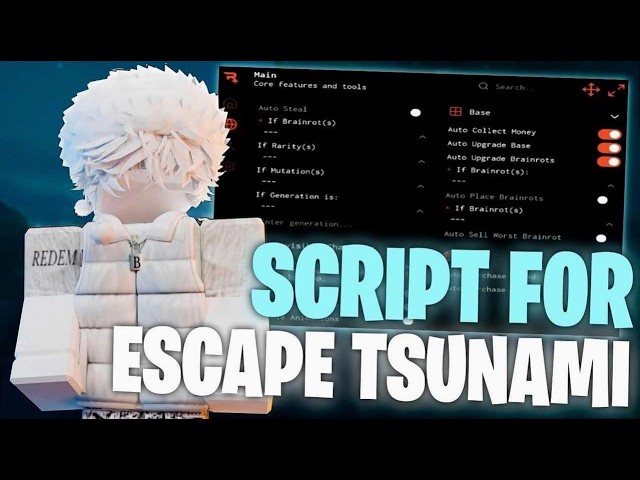 [🌊NEWEST] Escape Tsunami For Brainrots Script (NO KEY) | Auto Farm + Money Collect