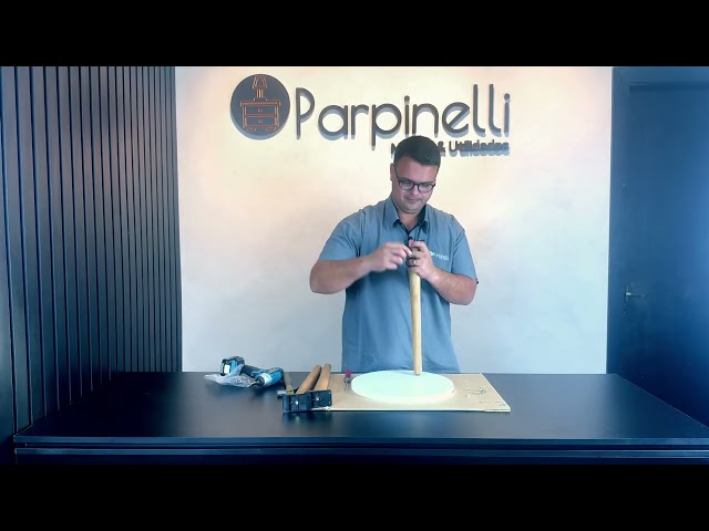 Como Montar a Mesinha Pé Palito Roscável | Tutorial de Montagem Parpinelli