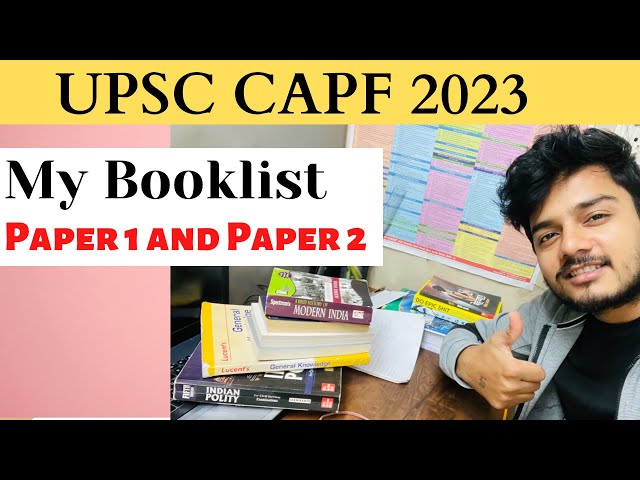 Best Books for CAPF Preparation 2023